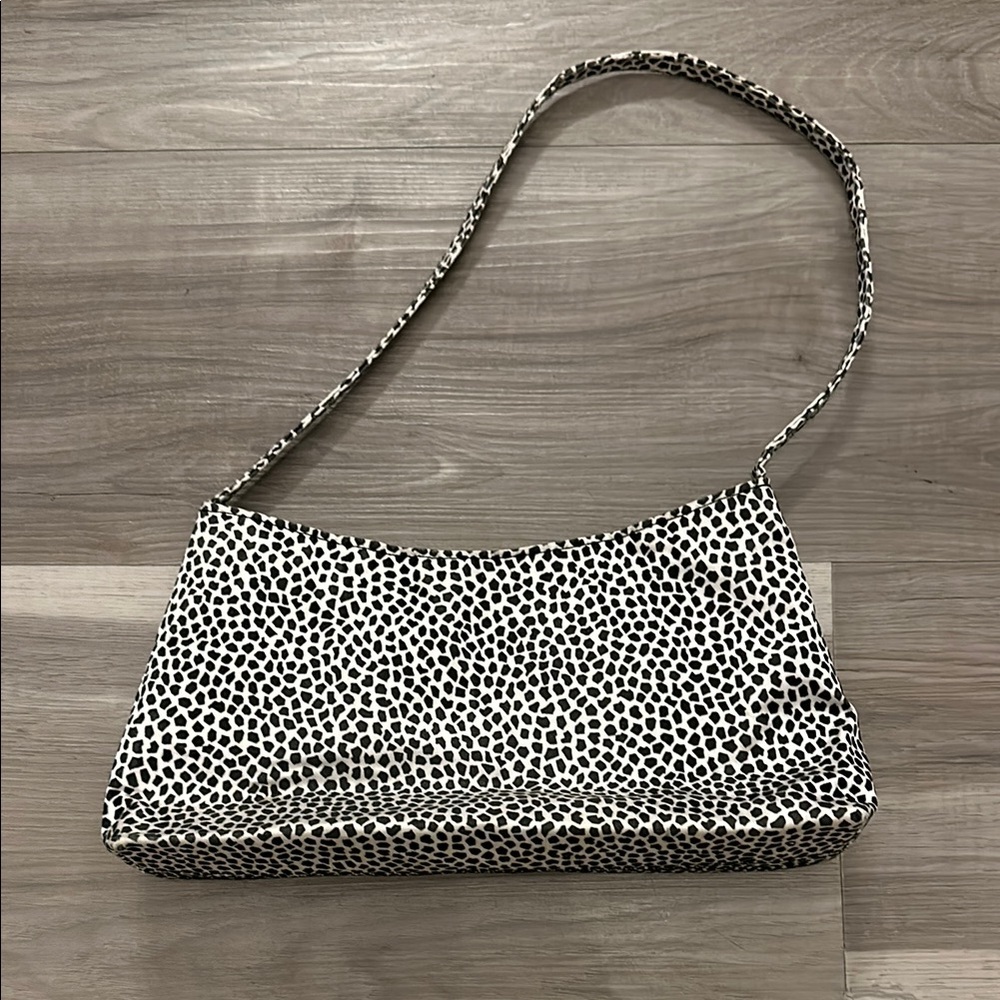 Black & White Spotted Shoulder Bag
